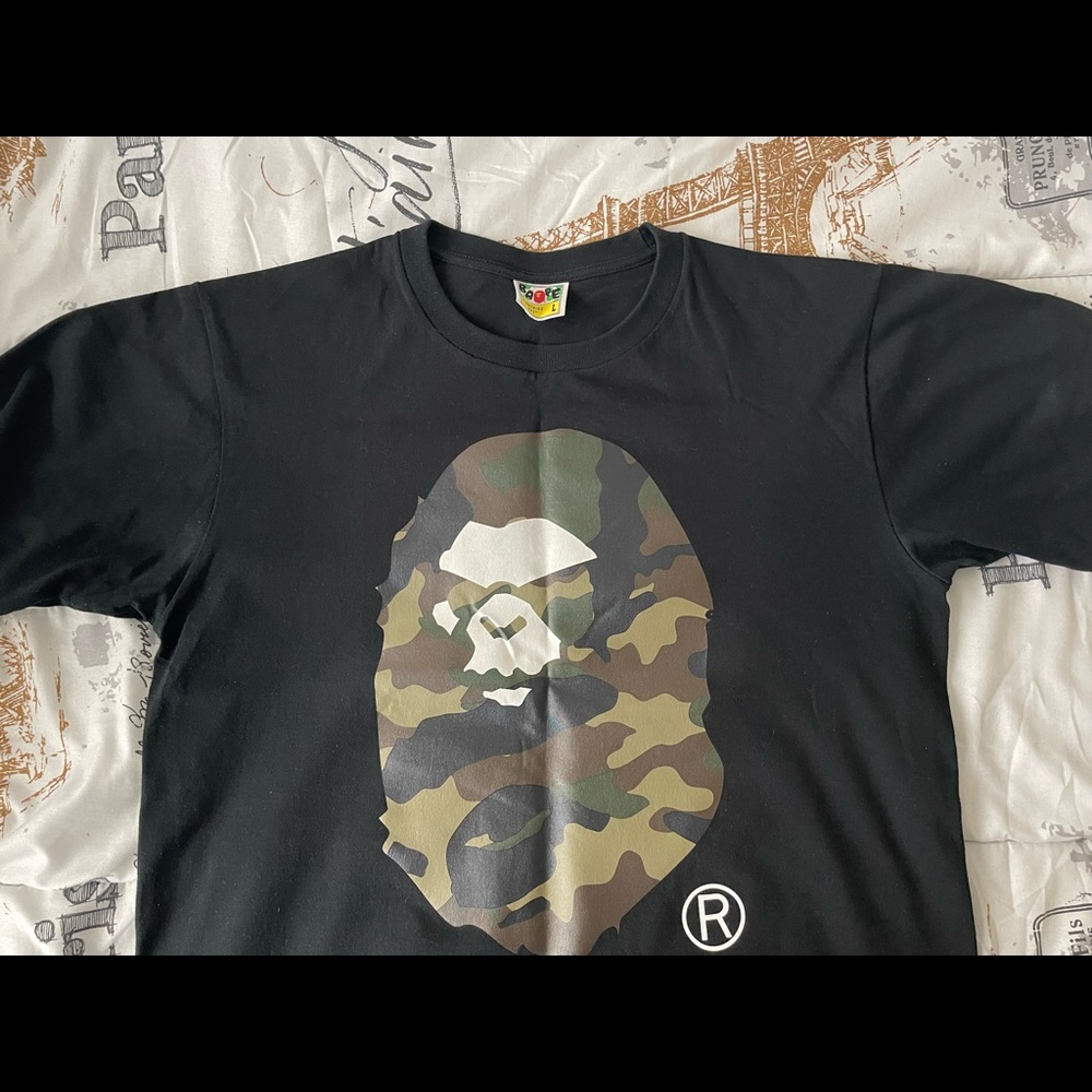 Bape Camo Ape Head Shirt